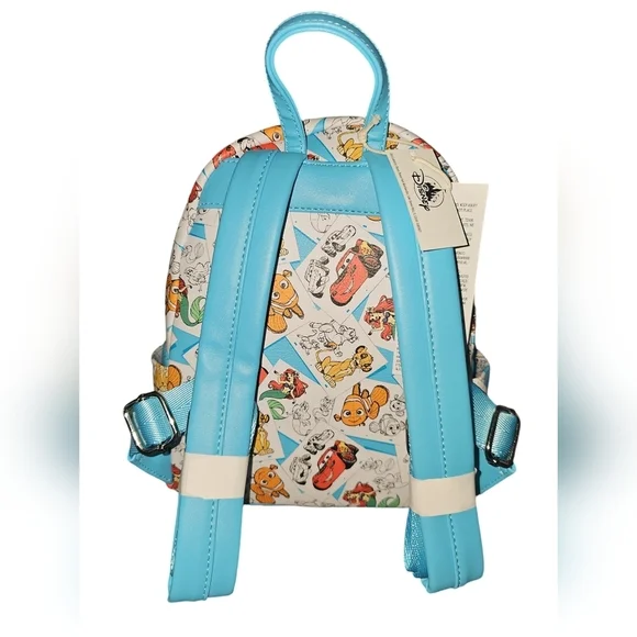 Disney Parks 2024 Art Of Animation Resort Ariel Nemo Cars Backpack Bag Loungefly - Picture 3 of 4